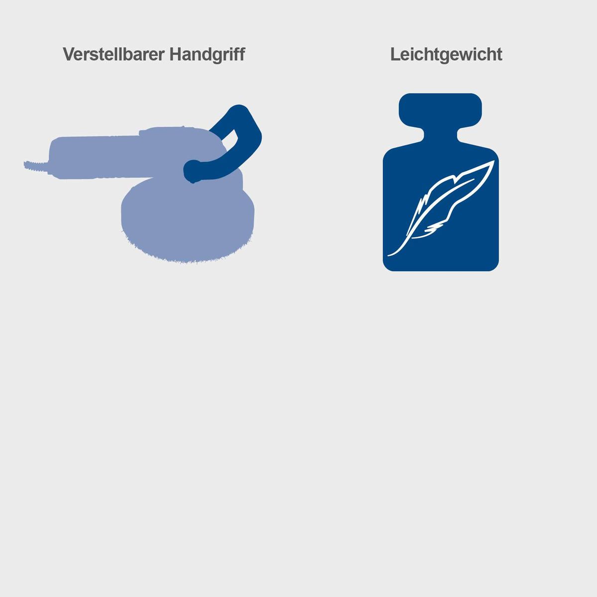 Ergonomischer Griff für bequeme Handhabung