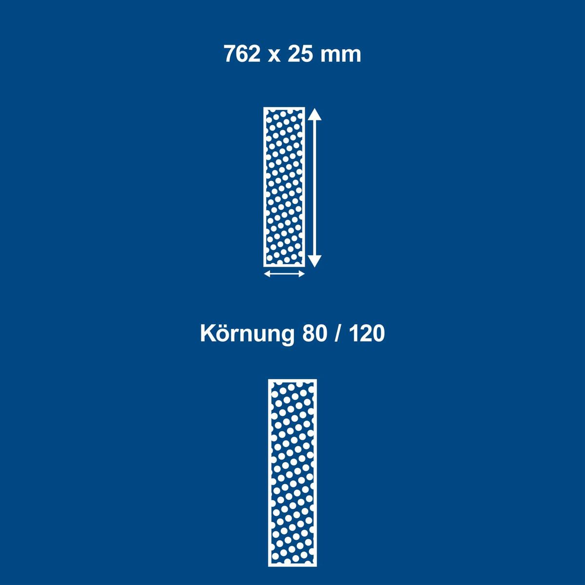 Scheppach-Dienstleister: Messstab mit 762 mm Länge und 25 mm Breite, Kornstufen 80/120