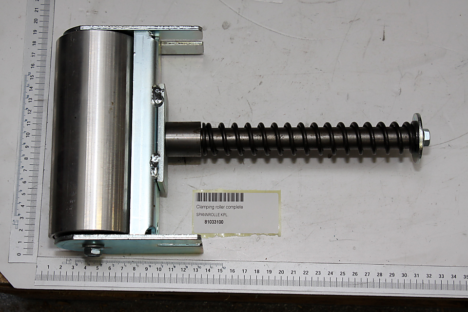Spannrolle mit integriertem Spannschraubenmechanismus und Rollenaufsatz