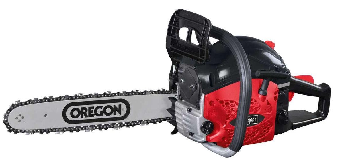 Kettensäge CSH46 von Scheppach, Ansicht von der Seite.