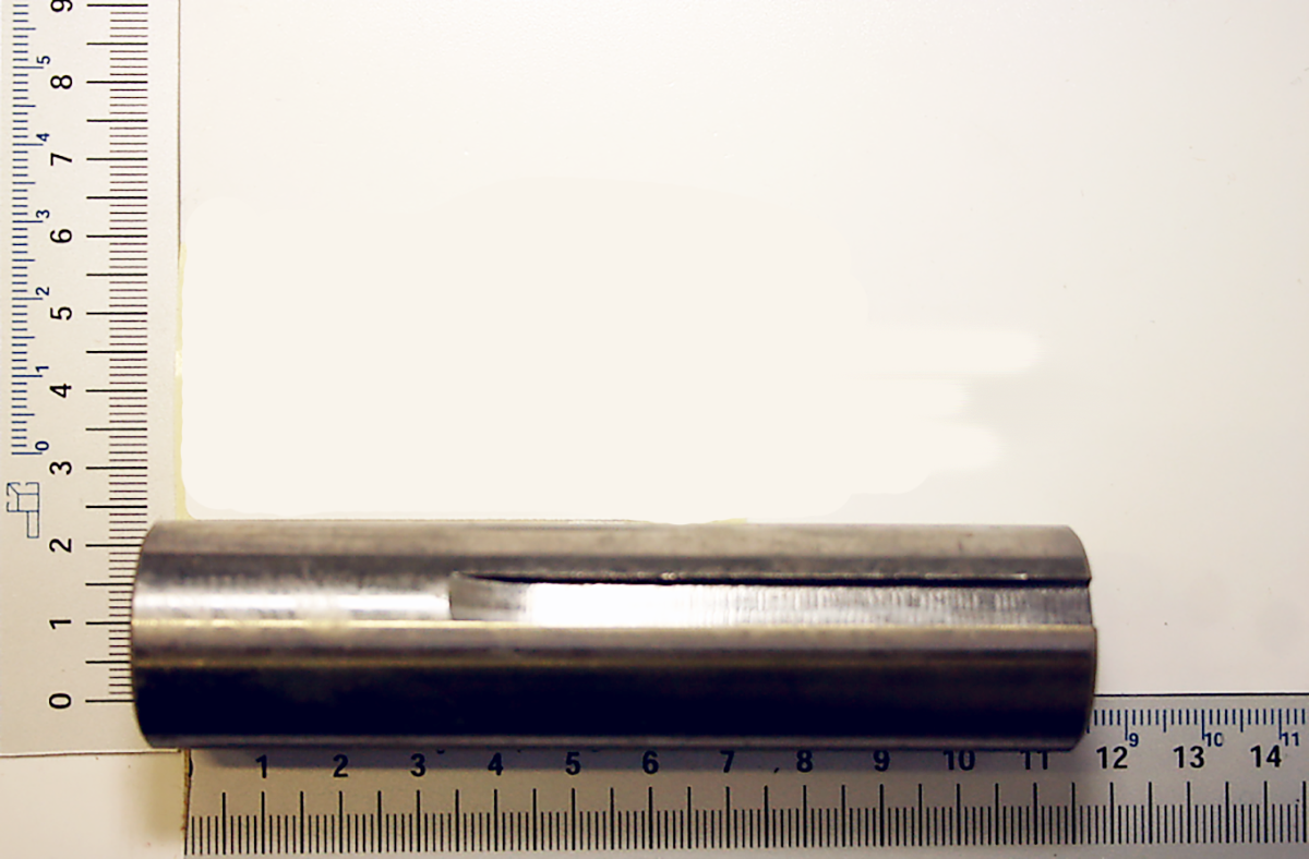 Scheppach-Messskala mit integriertem Messobjekt für präzise Abmessungen