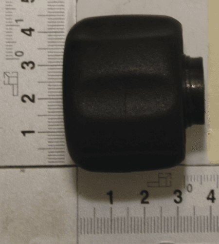 Scheppach-Sterngriffmutter (Teilansicht) – Detailansicht der Mutter mit Messskala