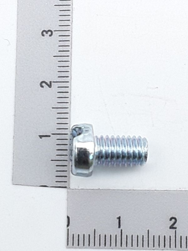 Zylinderschraube mit Schlitz, M6 x 10, verzinkt, DIN 84