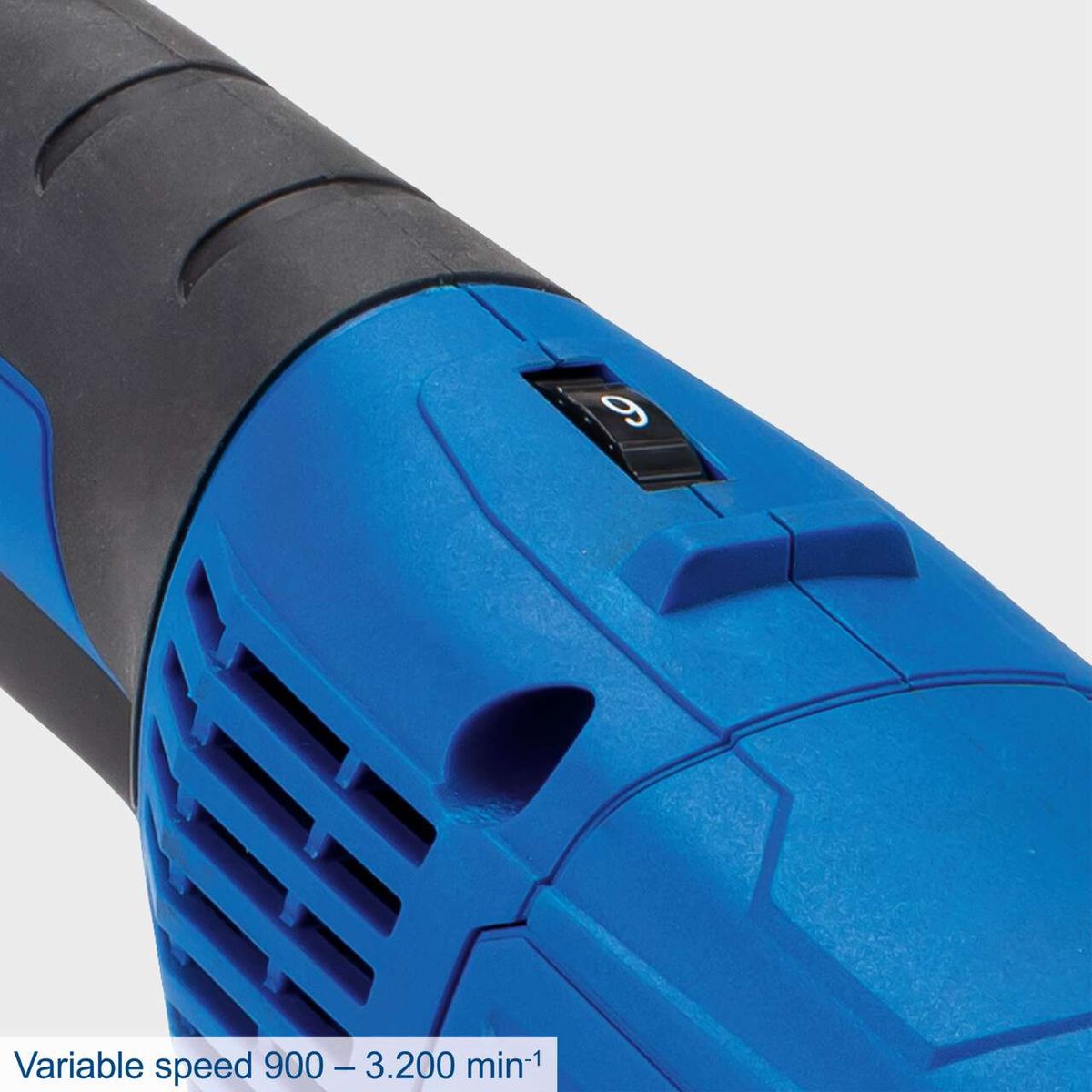 The Scheppach Satin Finishing Machine MRS1300 features a variable speed of 900 to 3,200 min⁻¹ for precise work.