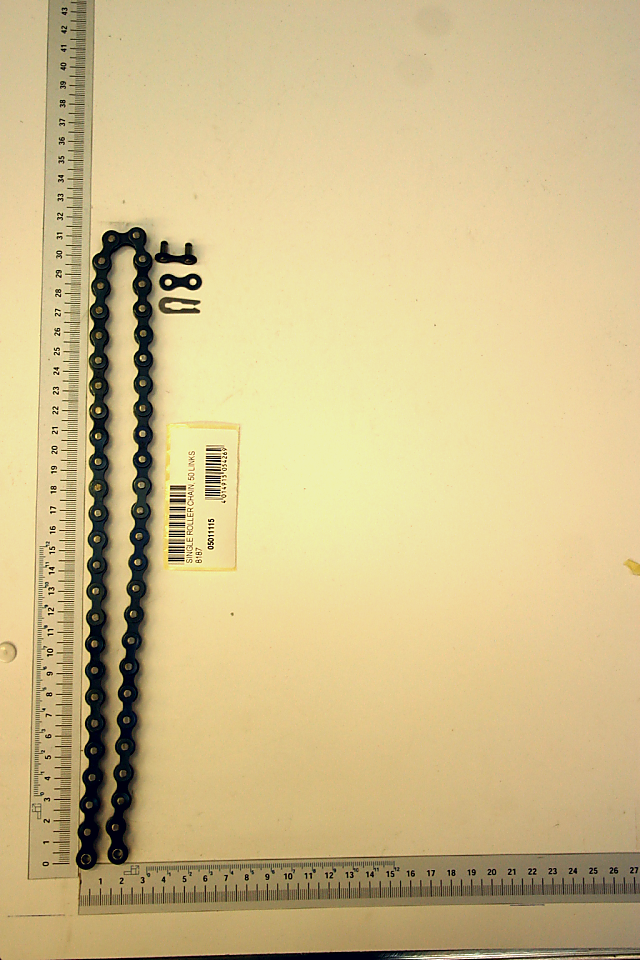 Rollenkette mit 50 Gliedern und Verschlussstück für 1/2" x 1/8" Verbindung