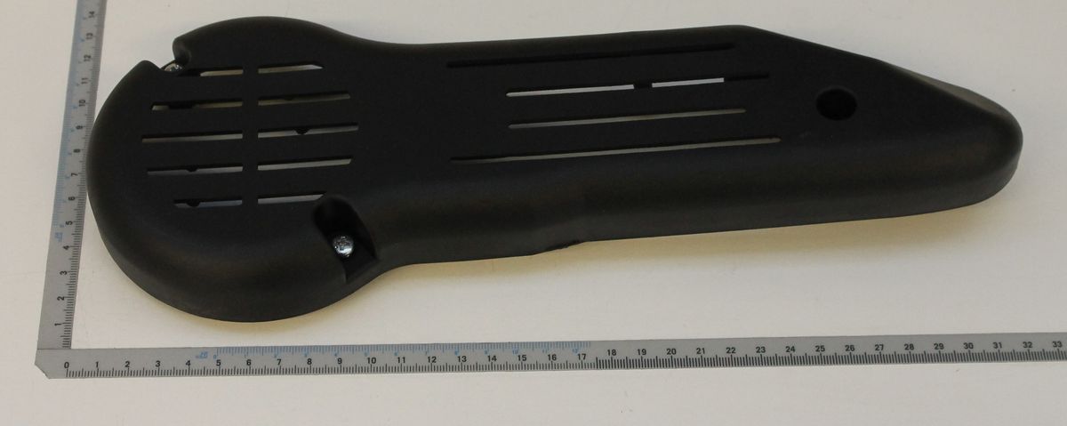 Rippenbandabdeckung von Scheppach, Ansicht von oben.