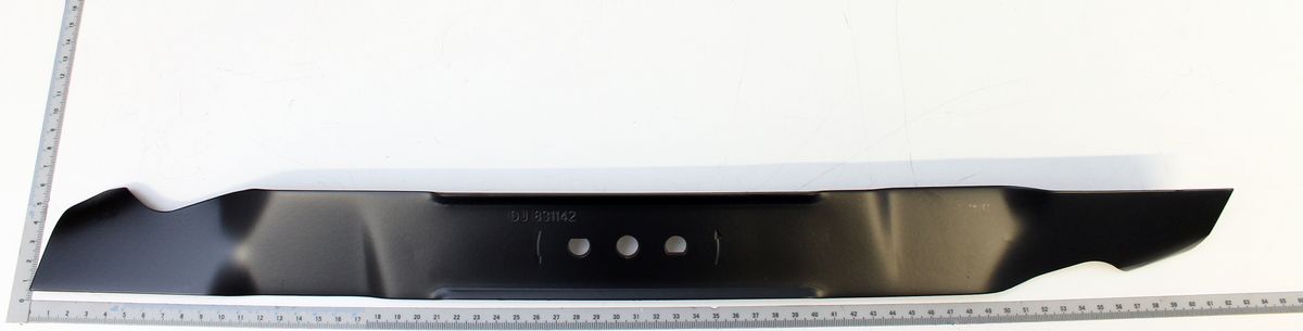 Scheppach-Mäh-/Mulchmesser (610 mm) mit Markierung und Bohrlöchern