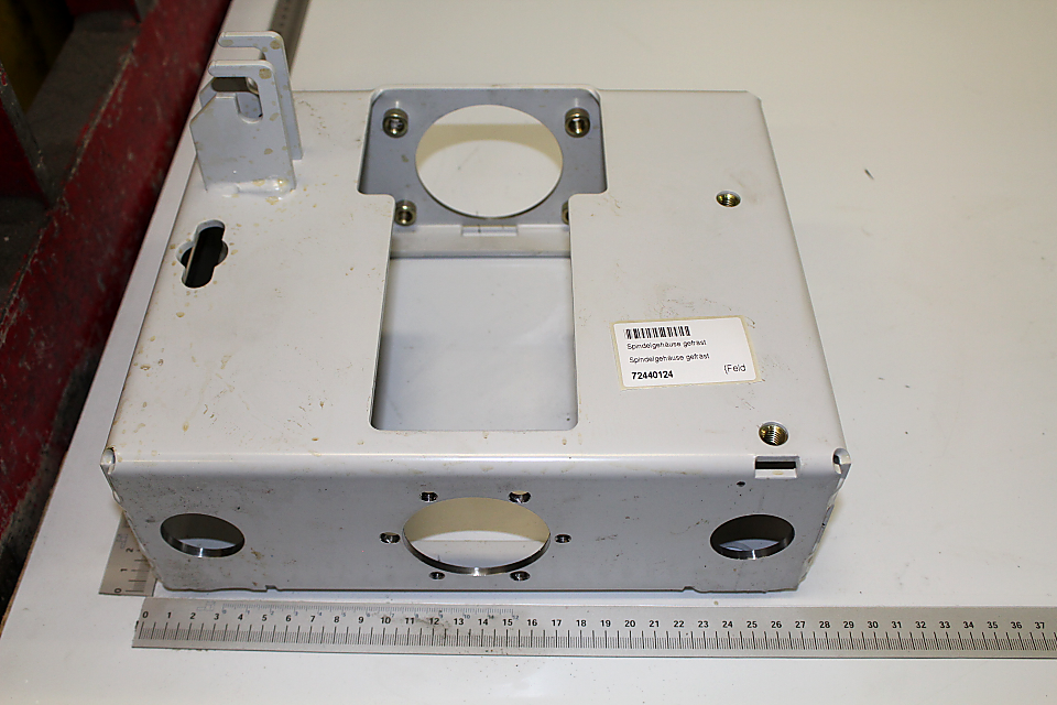 Spindelgehäuse gefräst, Artikelnummer 72440124, Ansicht von oben.