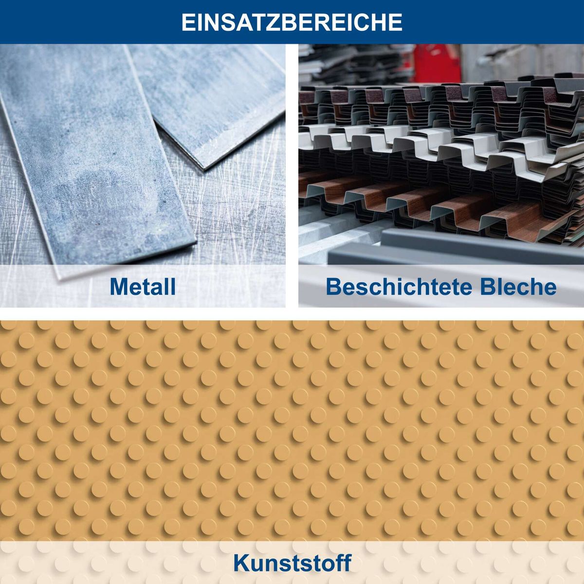 Set mit Beschichteten Blechen und Metall-Trennscheiben für präzise Metallbearbeitung, 12 Stück (125 mm Ø)