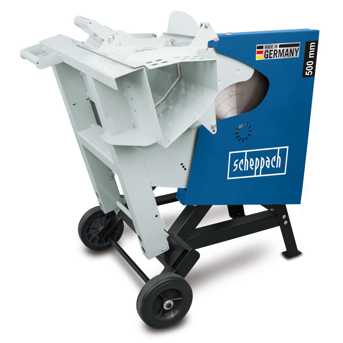 Wippsäge HS520 von Scheppach. Made in Germany. Sägeblattgröße: 500 mm. 230V, 2600W, 44 Zähne.