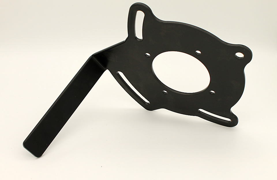 Motorplatte 4x210x232 von Scheppach, Ansicht von vorne.