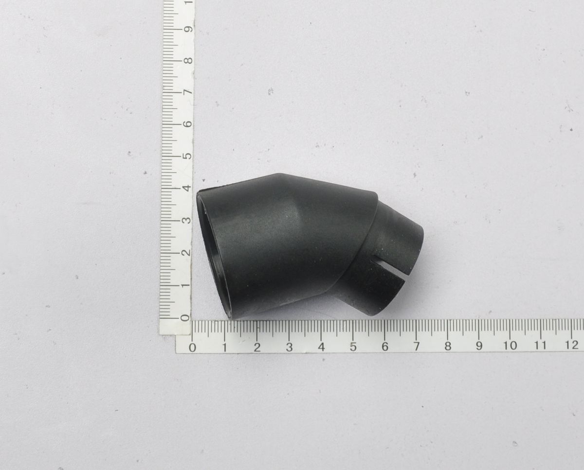 Absaugstutzen Ø35mm von Scheppach, Ansicht von der Seite.