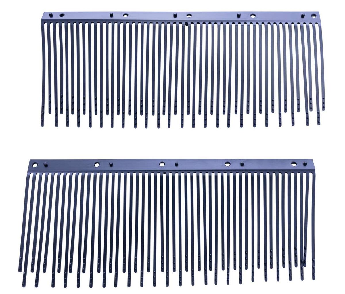 Bürstenset LSP360 von Scheppach. Zeigt zwei Bürsten von vorne. Enthält 4x linke und 4x rechte Bürsten.