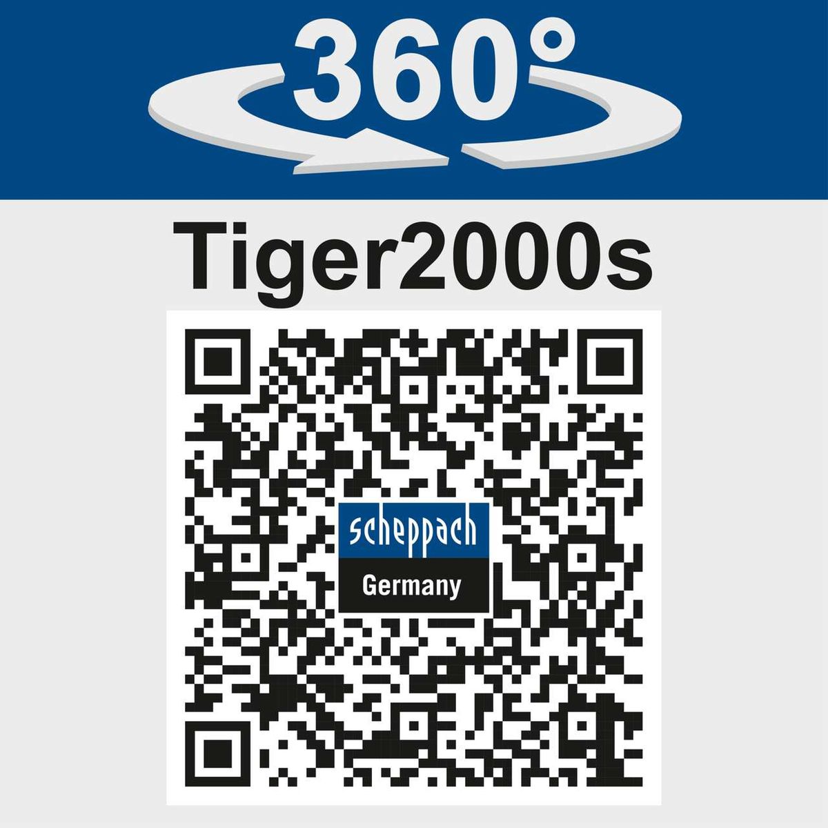 Scheppach-Wasserschleifsystem Tiger 2000S mit 360°-Drehung und integriertem QR-Code für Deutschland