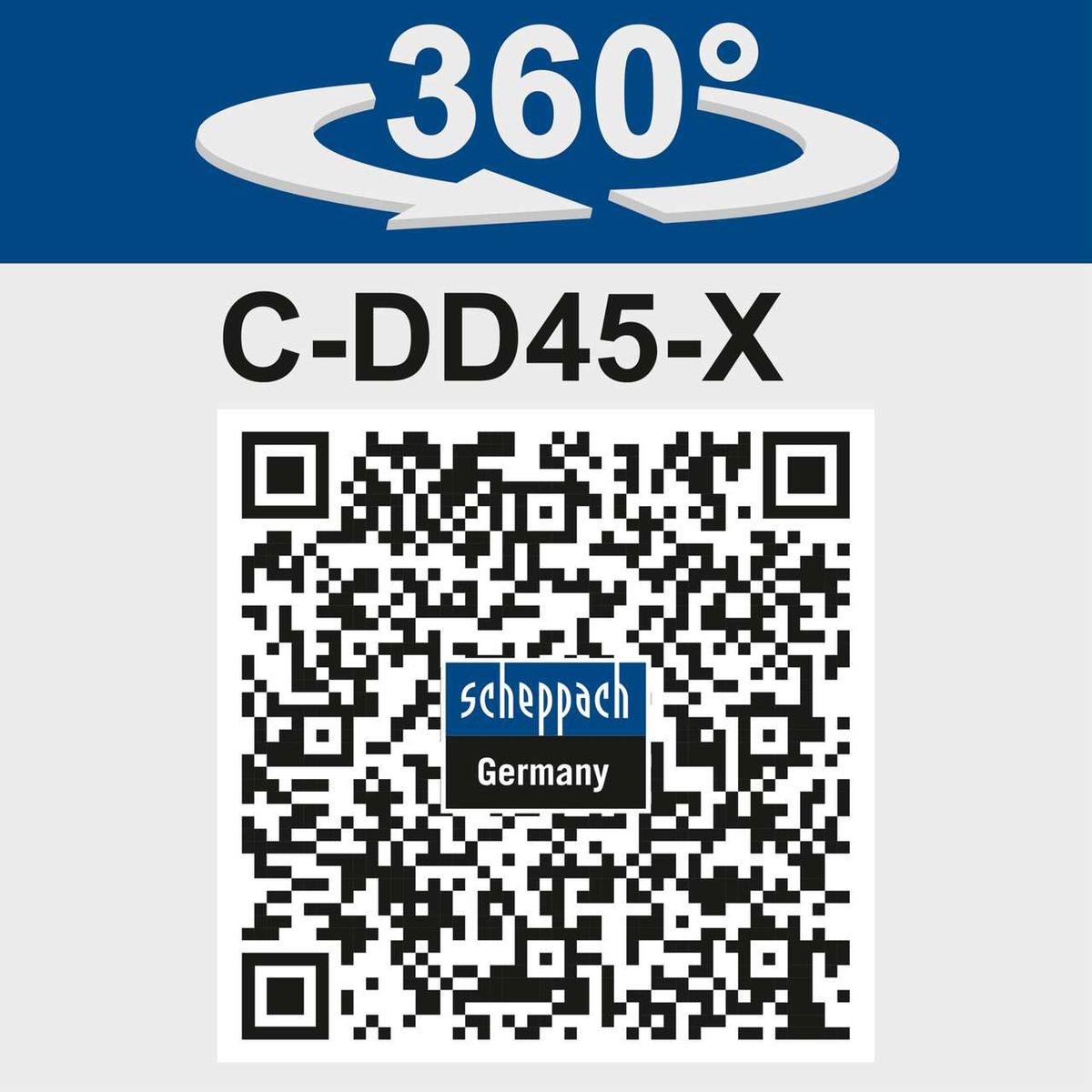 Der Akku-Bohrschrauber C-DD45-X von Scheppach bietet ein Drehmoment von 45 Nm, 25+1 Drehmomentstufen, eine LED und einen Gürtelclip.