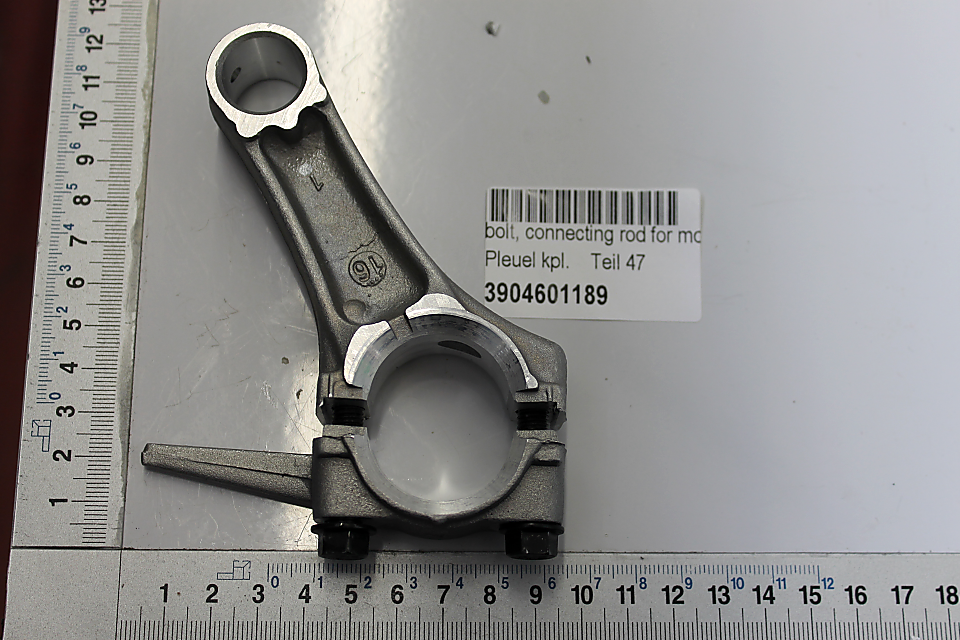 Pleuel kpl. von Scheppach, Teilenummer 3904601189, Ansicht von oben.