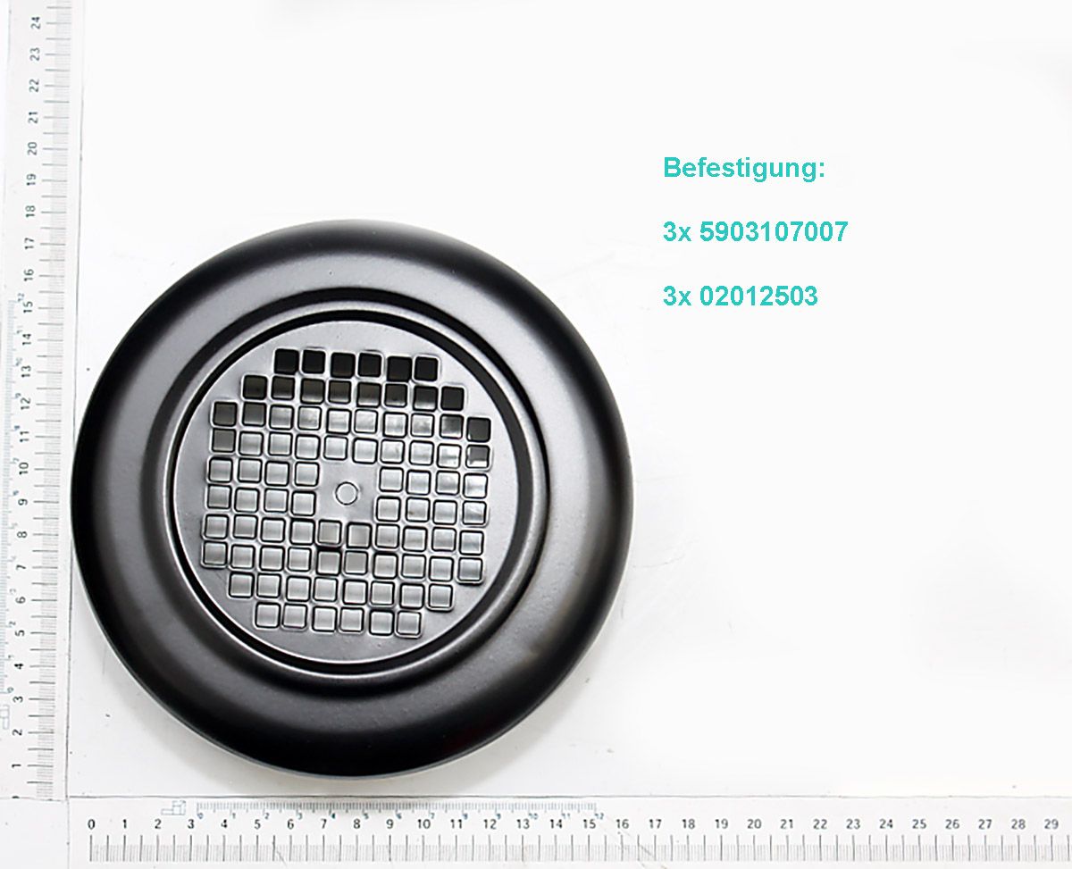 Scheppach-Feststellungsbefestigungsmittel für Lüfterhaube mit integriertem Sensorfeld