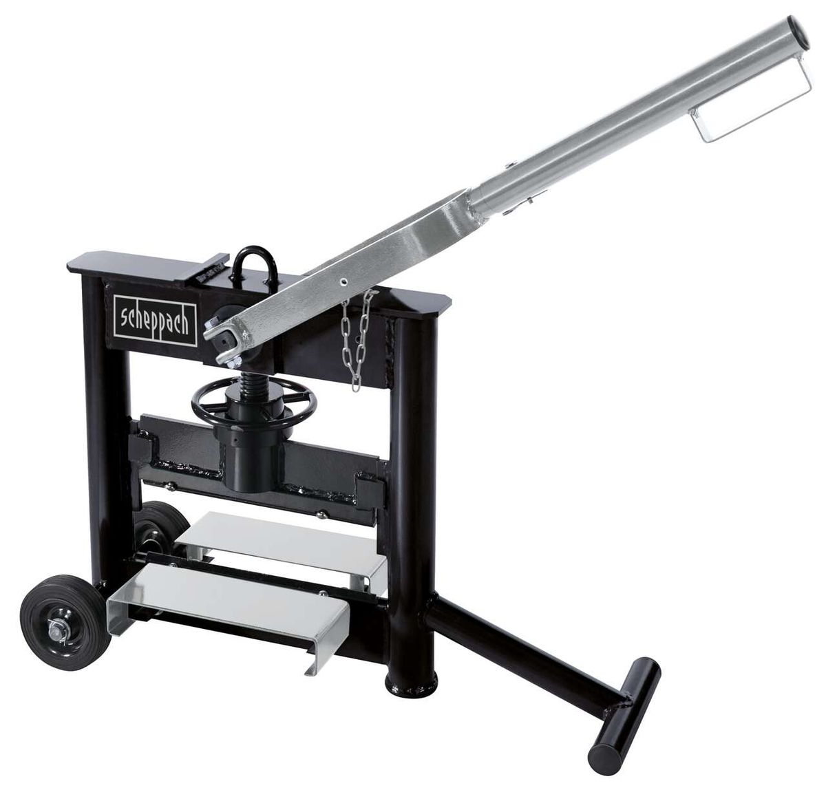 Steintrennmaschine HSC130 Scheppach black, Ansicht von links oben.