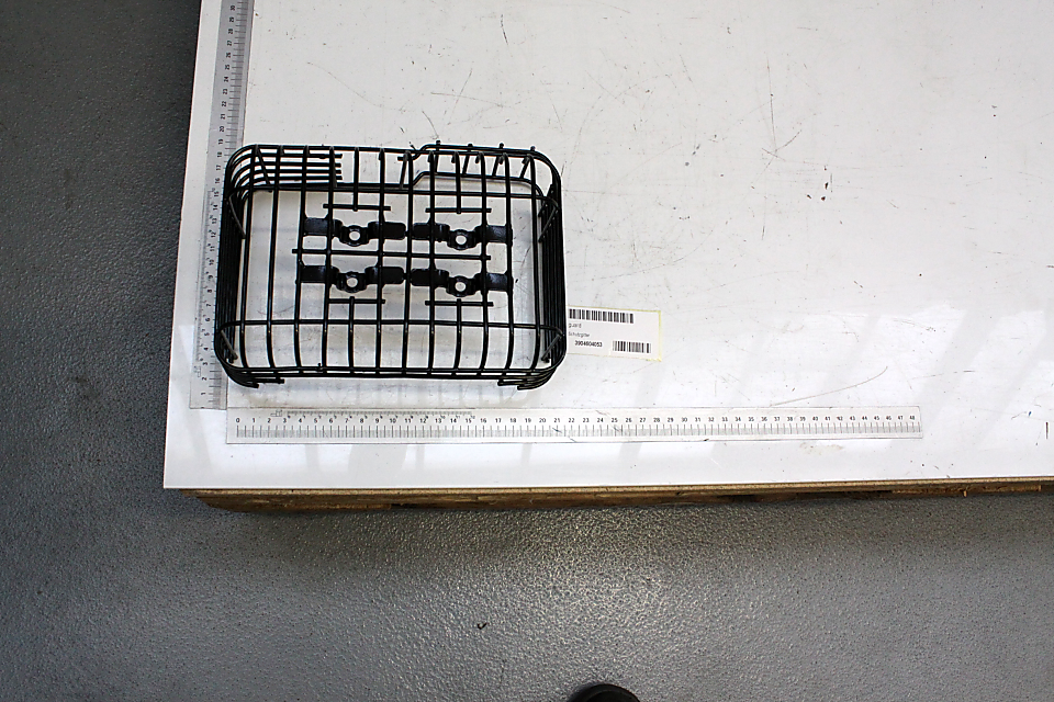 Schutzgitter von Scheppach, gezeigt von oben auf weißem Hintergrund.