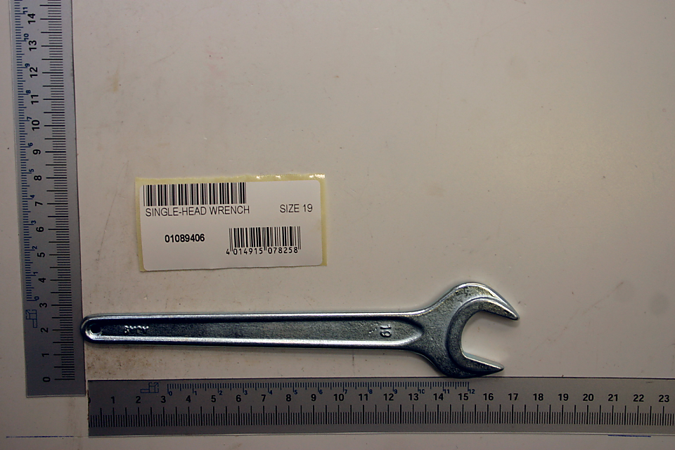 Scheppach-Einmaulschlüssel mit Markierung '19'