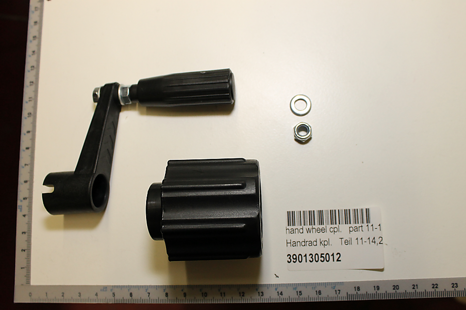 Scheppach-Handradkomponente (Teil 11-14,2) mit Handrad und Lager