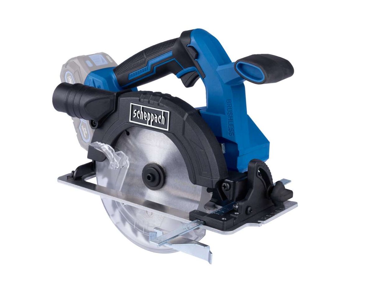 Scheppach Akku-Handkreissäge mit Brushless-Technologie, 165 mm Sägeblatt