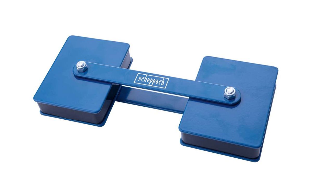 Doppelmagnet 360° von Scheppach, Ansicht von oben.