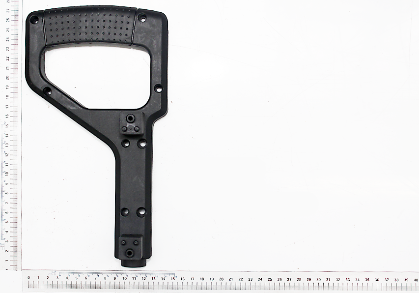 Oberer Handgriff für Scheppach-Werkzeuge, von der Seite gezeigt.