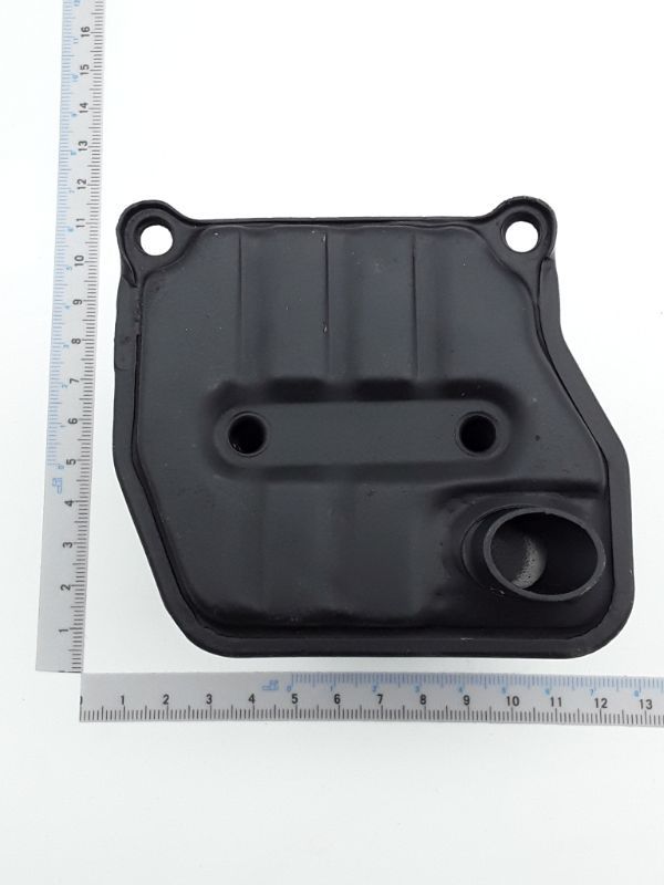 Auspuff von Scheppach, Ansicht von oben.