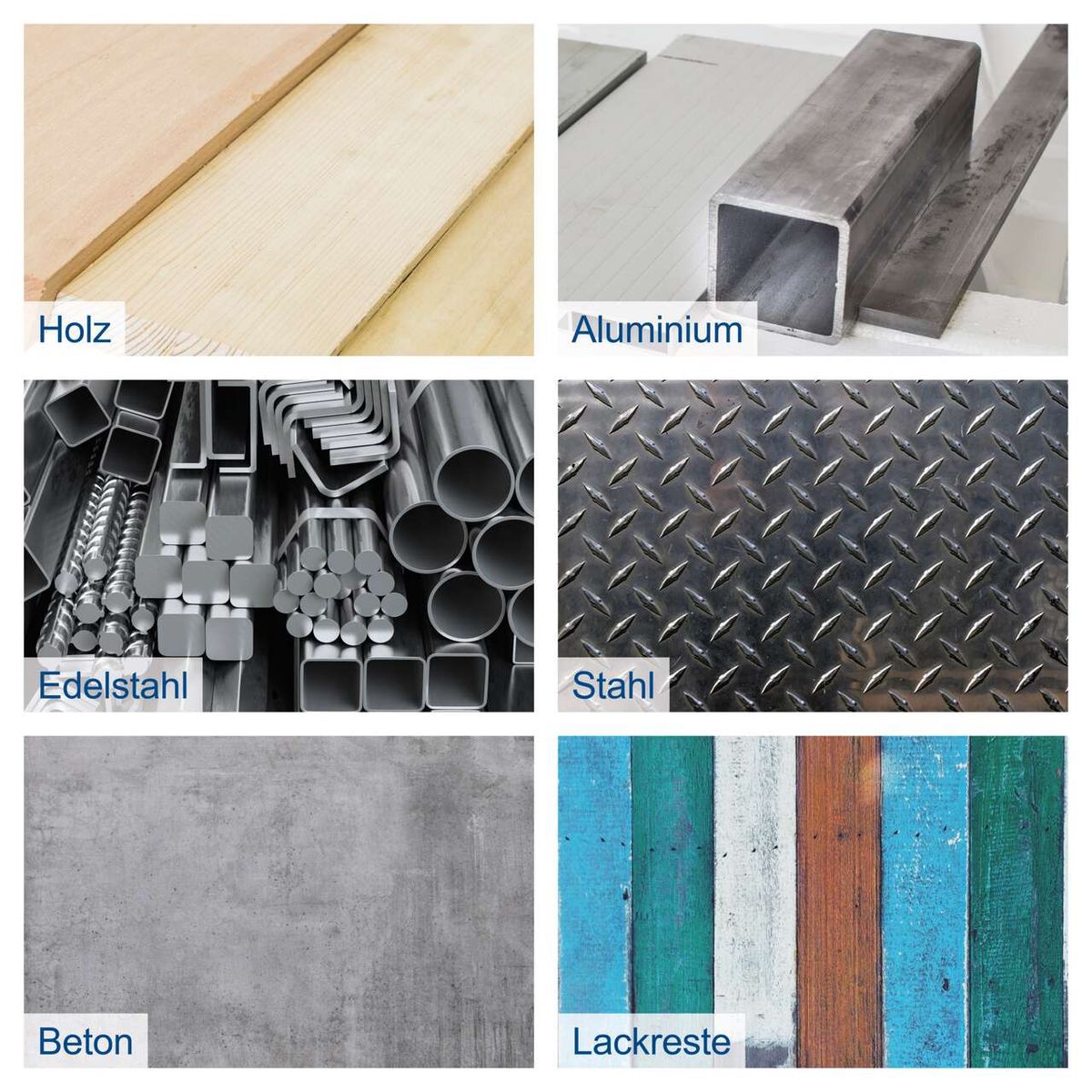 Das mobile Sandstrahlgerät SBT-80 von Scheppach kann mit verschiedenen Materialien wie Holz, Aluminium, Edelstahl, Stahl, Beton und lackierten Oberflächen verwendet werden.