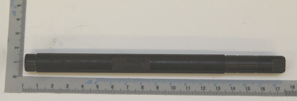 Lagerwelle Ø12x175 von Scheppach, gezeigt von der Seite auf weißem Hintergrund.