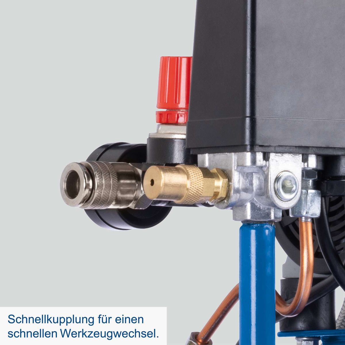 Schunusserkupplung für schnellen Werkzeugwechsel in Kompressor-Anwendung