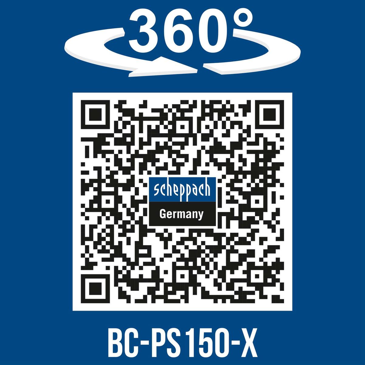 Scheppach 360°-Drehfunktion mit BC-PS150-X-Tool für Rundumzugang