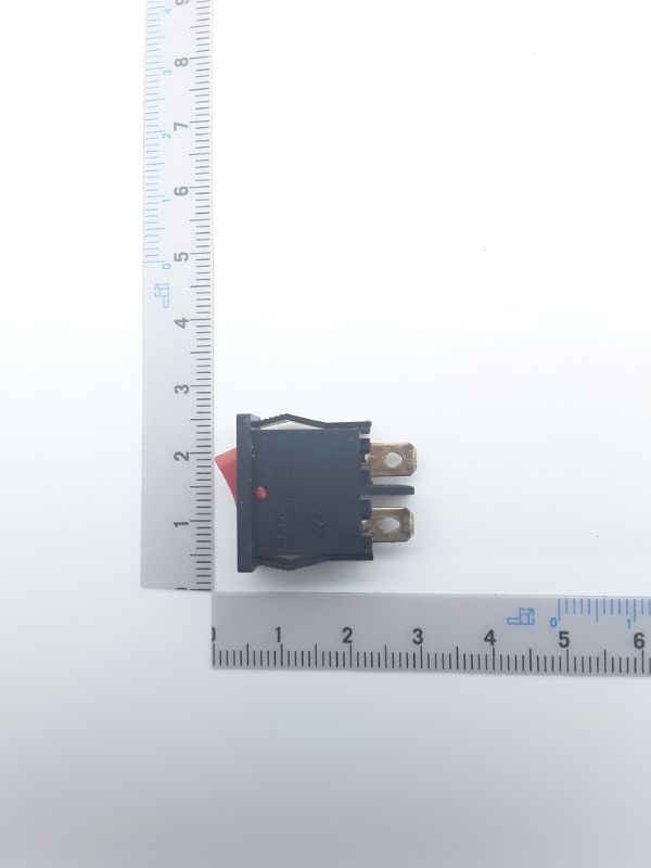 Scheppach-Schalter mit Batteriefach, Detailansicht