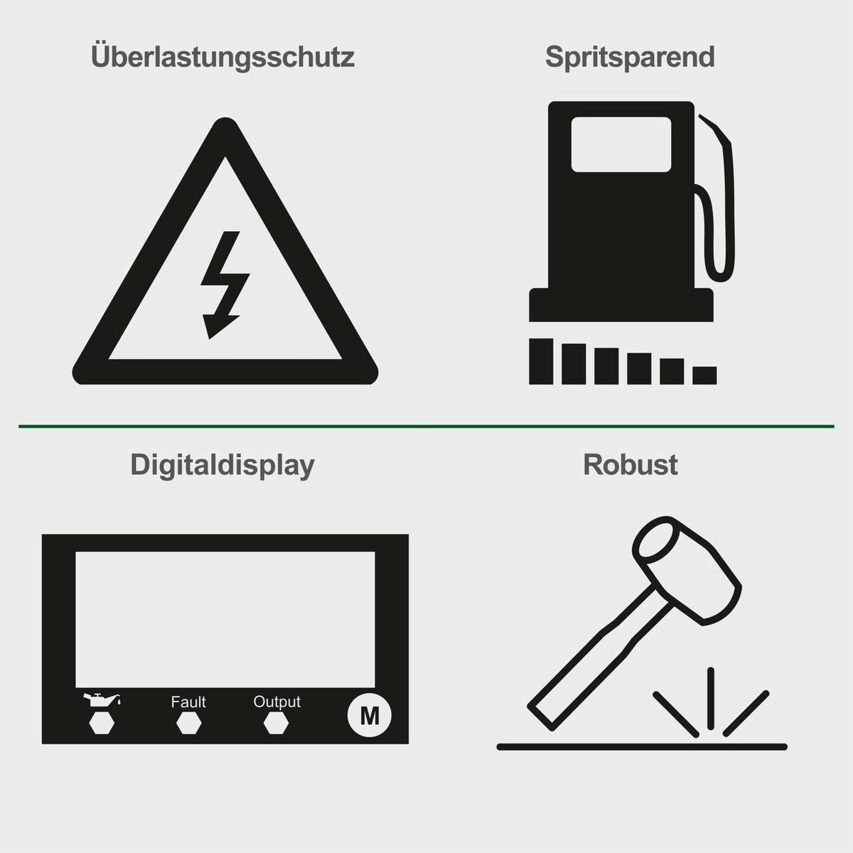 Der Inverter Stromerzeuger PISE 3400 A1 Parkside LB4 bietet Überlastungsschutz, ist spritsparend, verfügt über ein Digitaldisplay und ist robust.