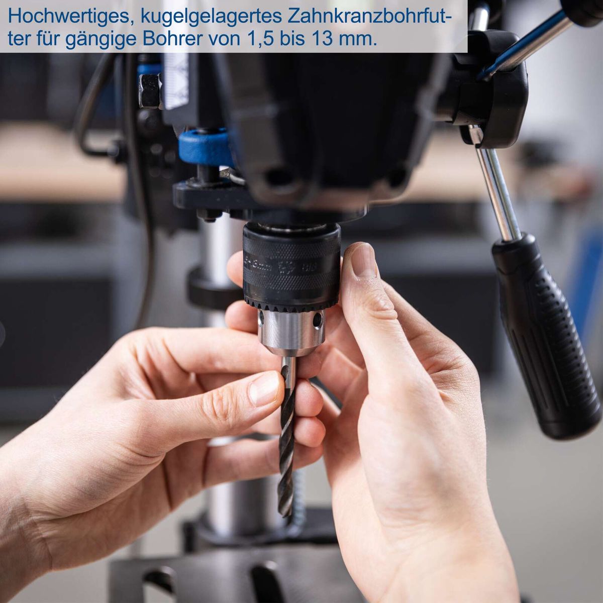 Kugellagerbohrfutter für präzise Bohrungen im Scheppach-Tischbohrmaschinenfutter (1,5–13 mm)