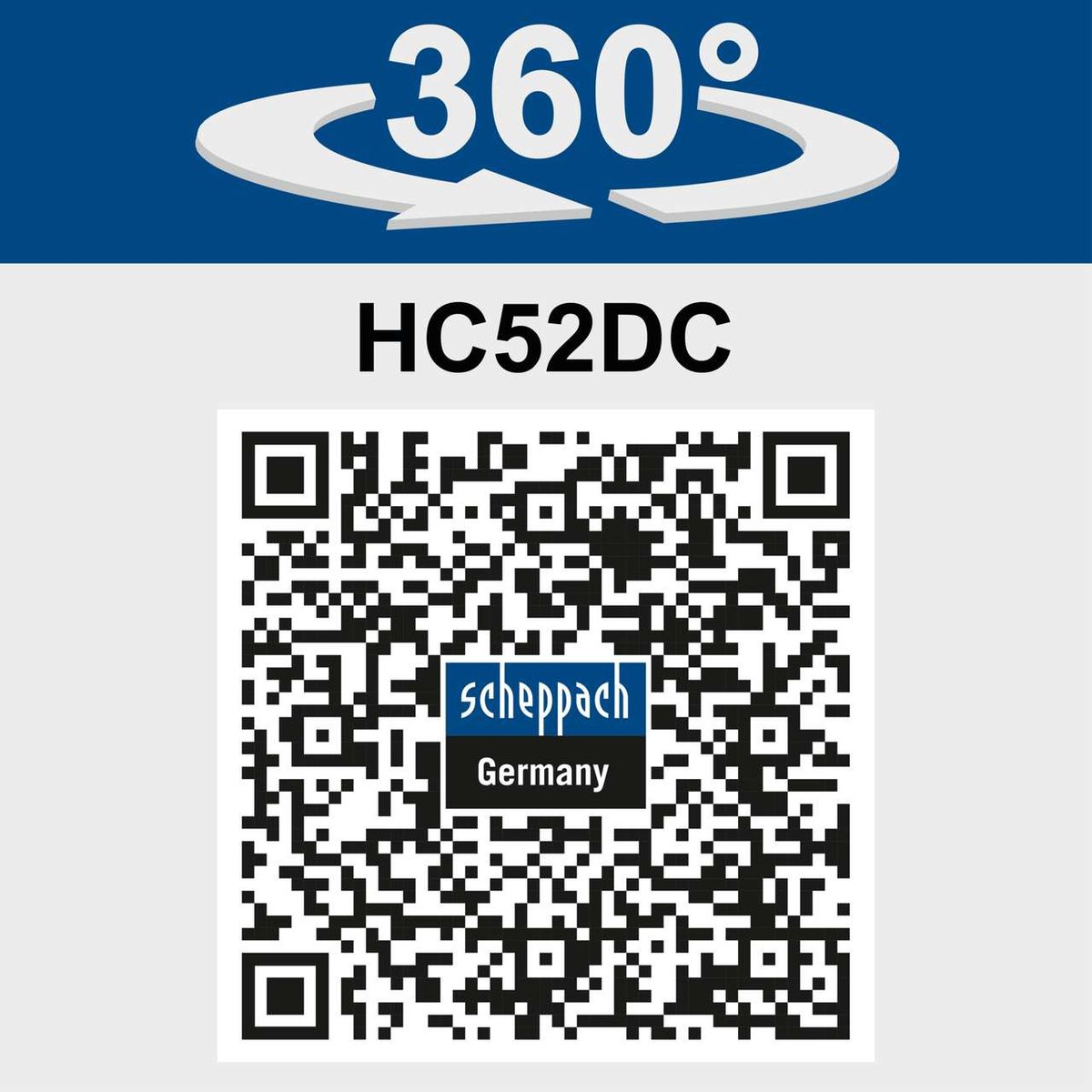 360°-Drehfunktion für den Kompressor HC52DC von Scheppach
