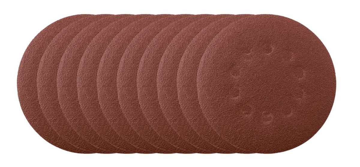 Rundes Schleifpapier (Körnung K 80) für Scheppach-Schleifset mit 10 Stück