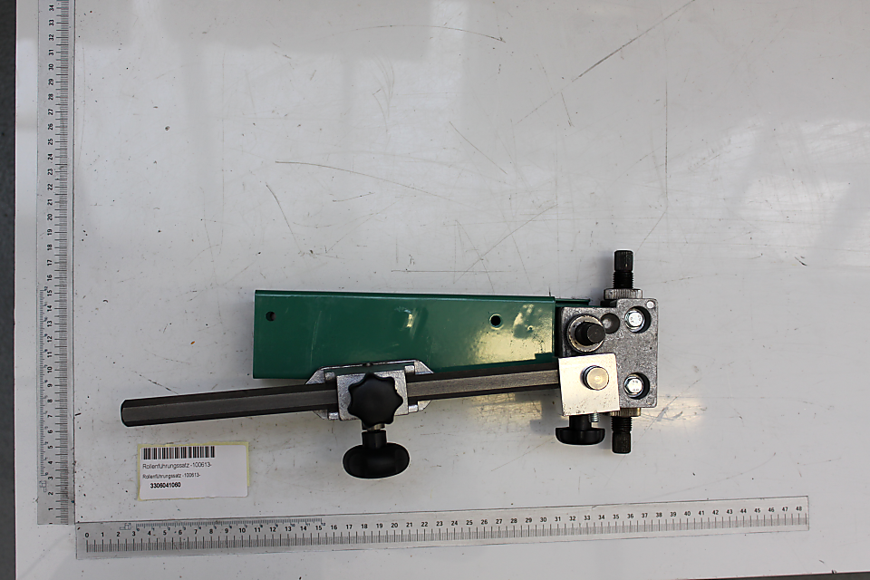 Scheppach-Rollenführungssatz mit Führungsschiene und Halterung für präzise Rollenführung