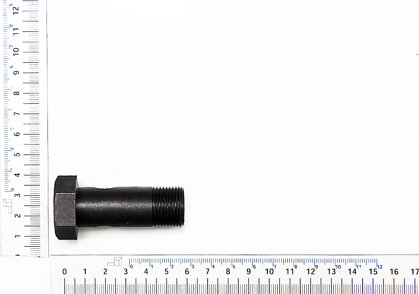 Hohlschraube mit Gewinde M20, Maßstab für Länge