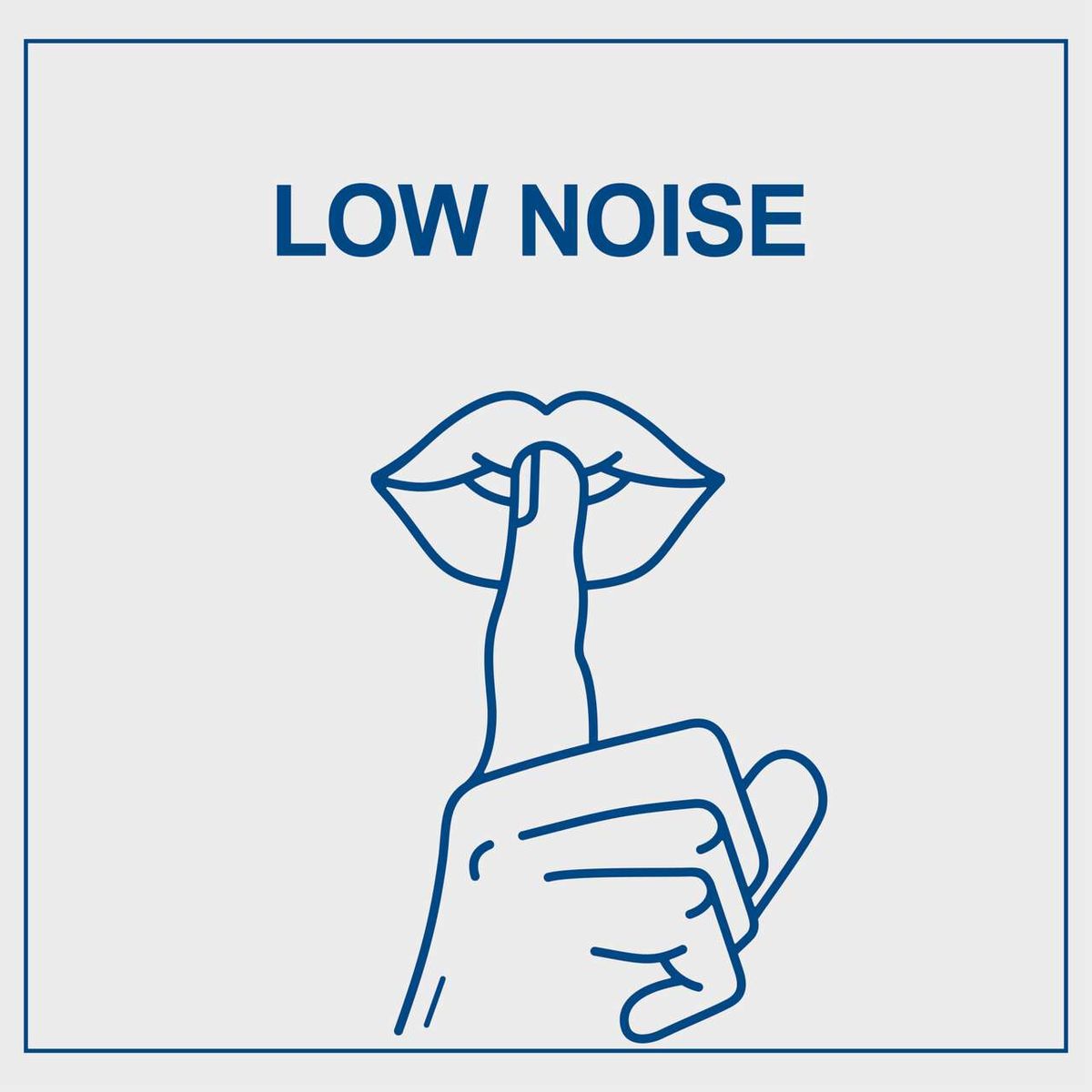 Symbol für leise Betrieb eines Kompressors