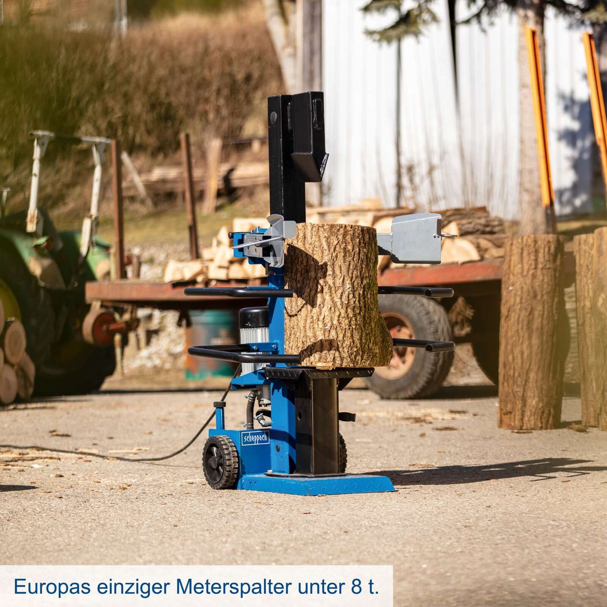 Meterspalter von Scheppach unter 8 kg, präzise Holzverarbeitungseinrichtung