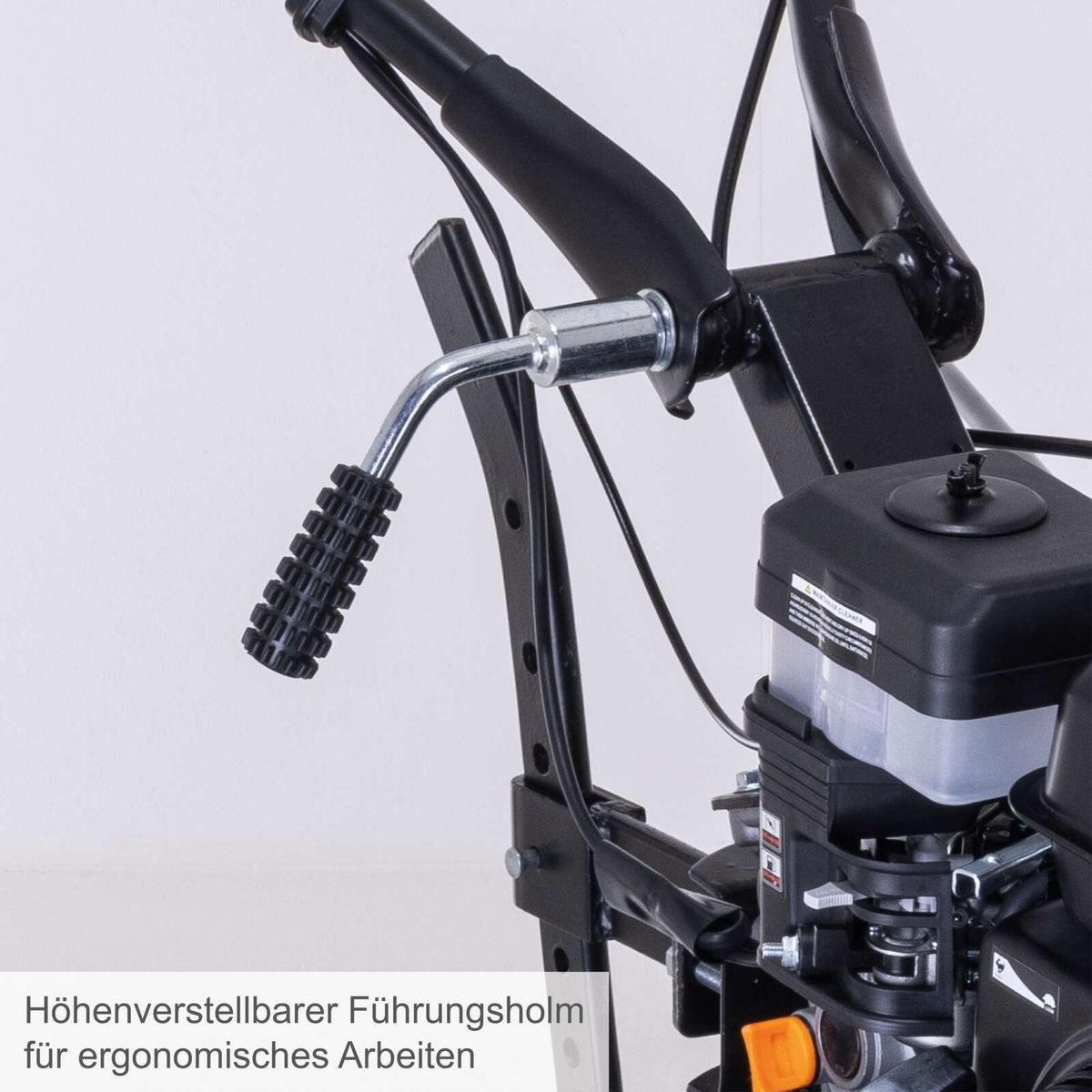 Verstellbarer Höhenführungsschuh für ergonomisches Arbeiten auf Scheppach-Maschine