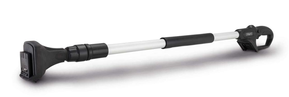 Verlängerung für Akku-Gehölzschneider XCUT scheppach (DIY), Ansicht von der Seite.