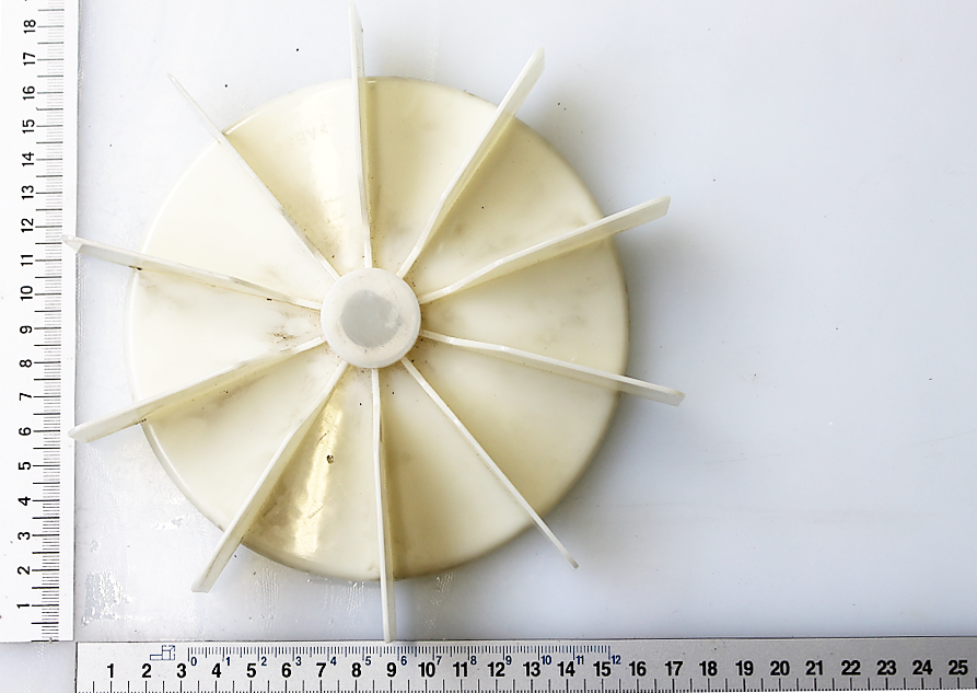 Scheppach Lüfterrad (Fensterlüfter), kreisförmiges Rad mit radialen Flügeln