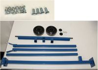 Scheppach-Maschinenuntergestell-Bauelemente: Halterungen, Rollen und Befestigungselemente für DIY-Unterbau