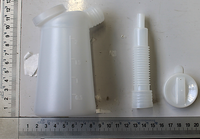 Scheppach-Ölflasche mit Messmarkierung und Auslaufventil