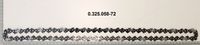 Scheppach-Sägekette mit 72 Treibgliedern, Teilung 0.325 Zoll, für KMR46-Modell