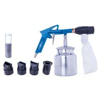 Scheppach-Pulverizer-Kit mit Druckluftpistole, Kanister und Adapteraufsätze für verschiedene Düsen
