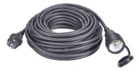 10-Meter-Verlängerungskabel mit 3-poligem Stecker und Kupplung für 230V